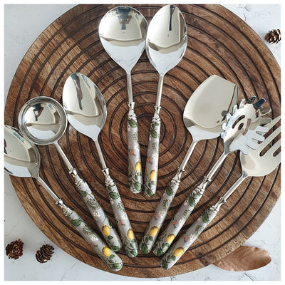 CUTLERY SET - SERVING (Set of 8) - HUMMING BIRD