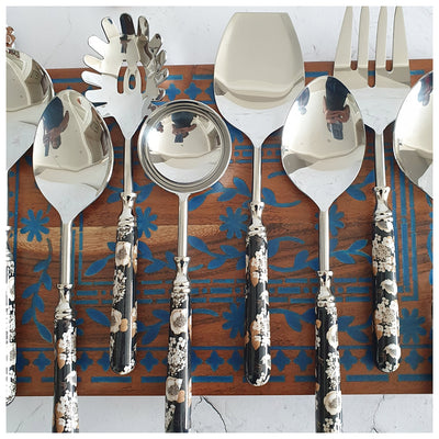 CUTLERY SET - SERVING (Set of 8) - GOLD DUST