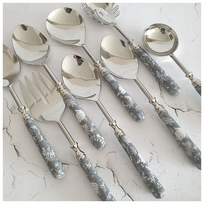 CUTLERY SET - SERVING (Set of 8) - FLORAL RADIANCE