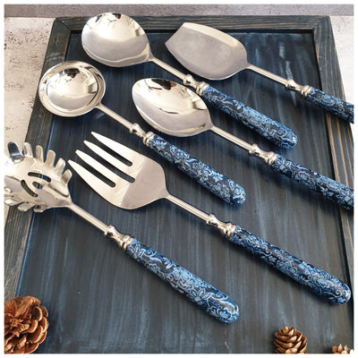 CUTLERY SET - SERVING (Set of 6) - INK IVY