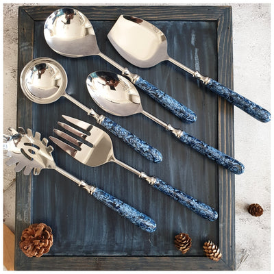 CUTLERY SET - SERVING (Set of 6) - INK IVY