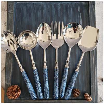 CUTLERY SET - SERVING (Set of 6) - INK IVY