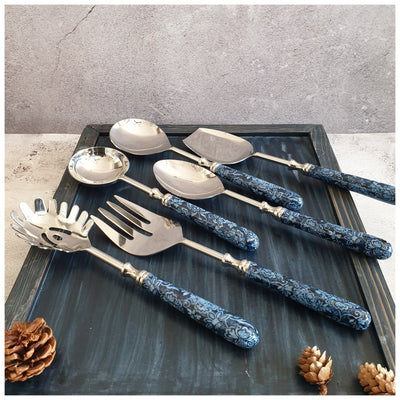 CUTLERY SET - SERVING (Set of 6) - INK IVY