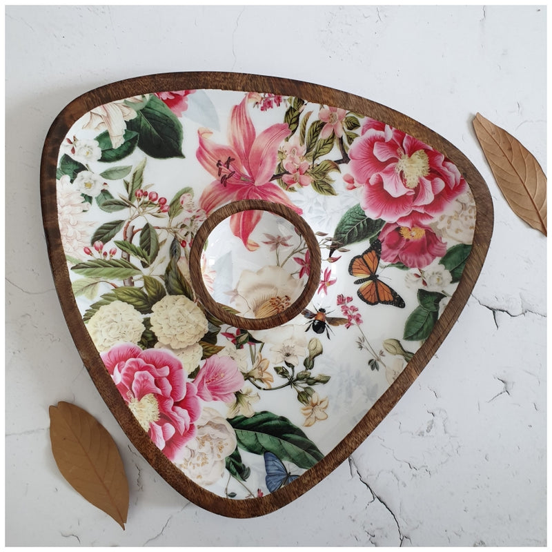 Triangle Dip Dish Platter - Alice in Wonderland