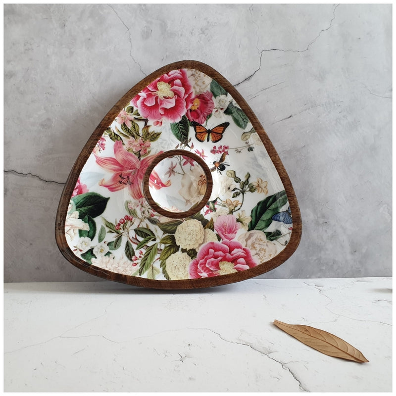 Triangle Dip Dish Platter - Alice in Wonderland