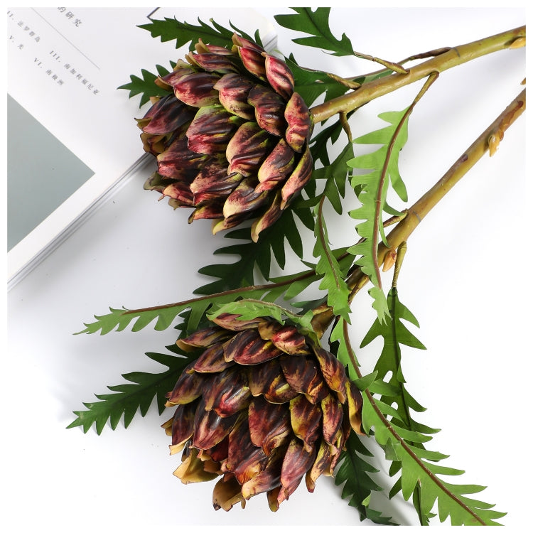 Flowers (Artificial) - Flocking Emperor Flower - Coffee