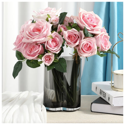 Flowers (Artificial) - Rose Bunch - Pink