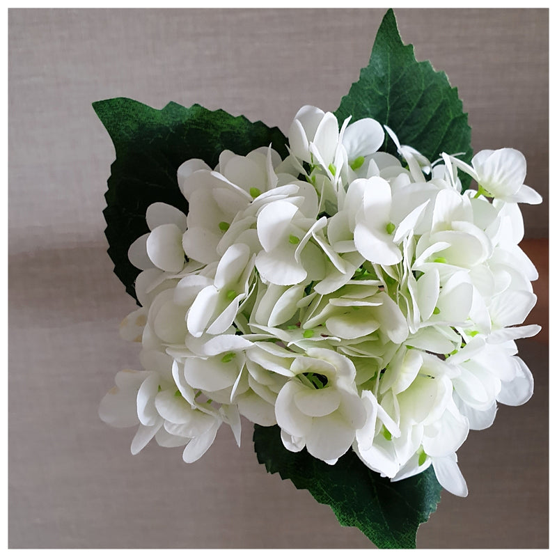 Flowers (Artificial) - Hydrangea - White