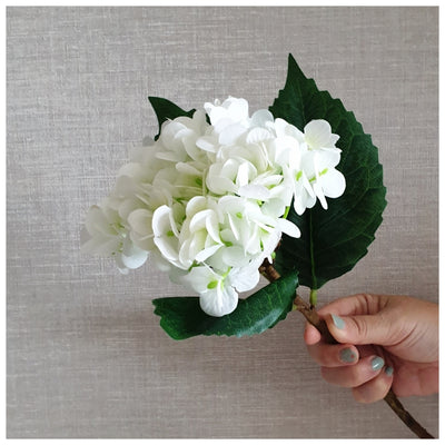 Flowers (Artificial) - Hydrangea - White