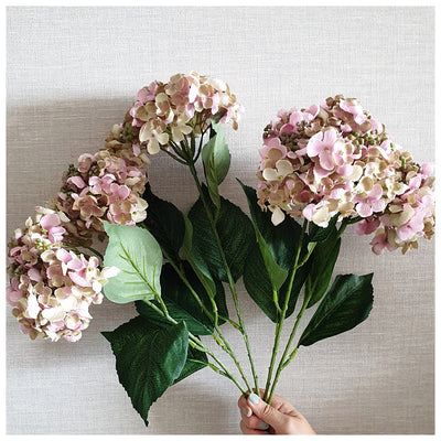 Flowers (Artificial) - 5 Buds Hydrangeas
