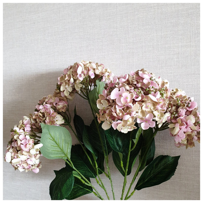 Flowers (Artificial) - 5 Buds Hydrangeas