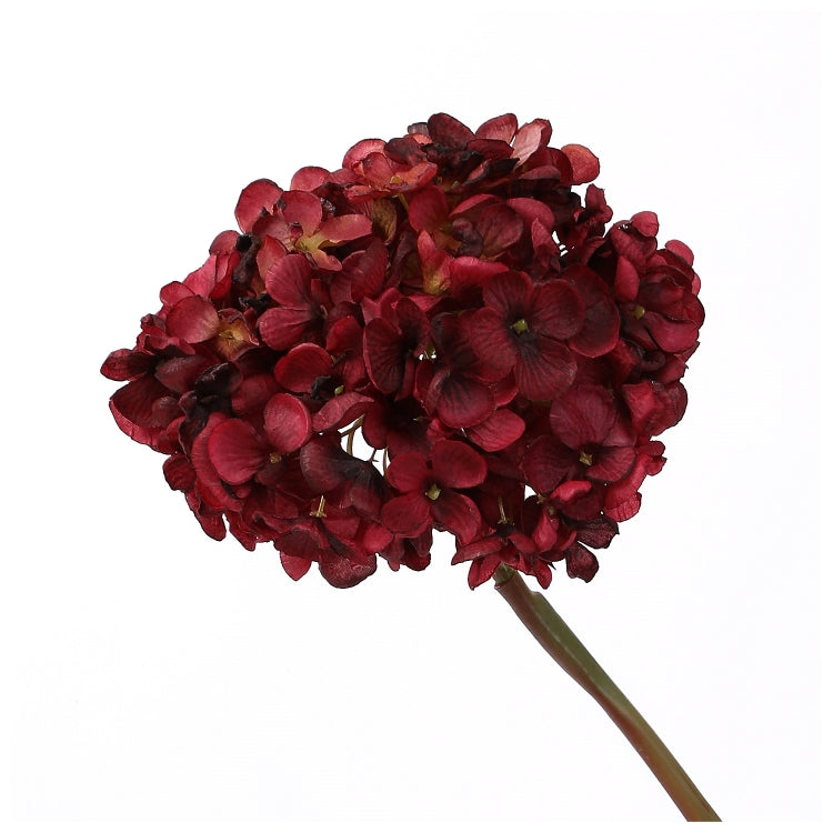 Flowers (Artificial) - Hydrangeas - Dark Red