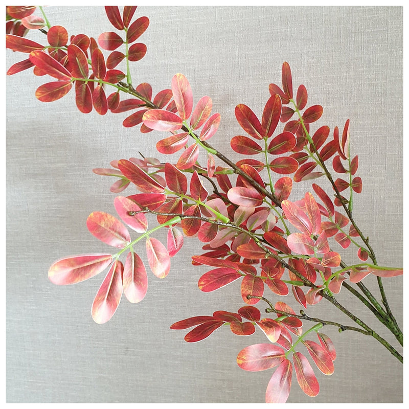Flowers (Artificial) - Locust Leaf - Orange