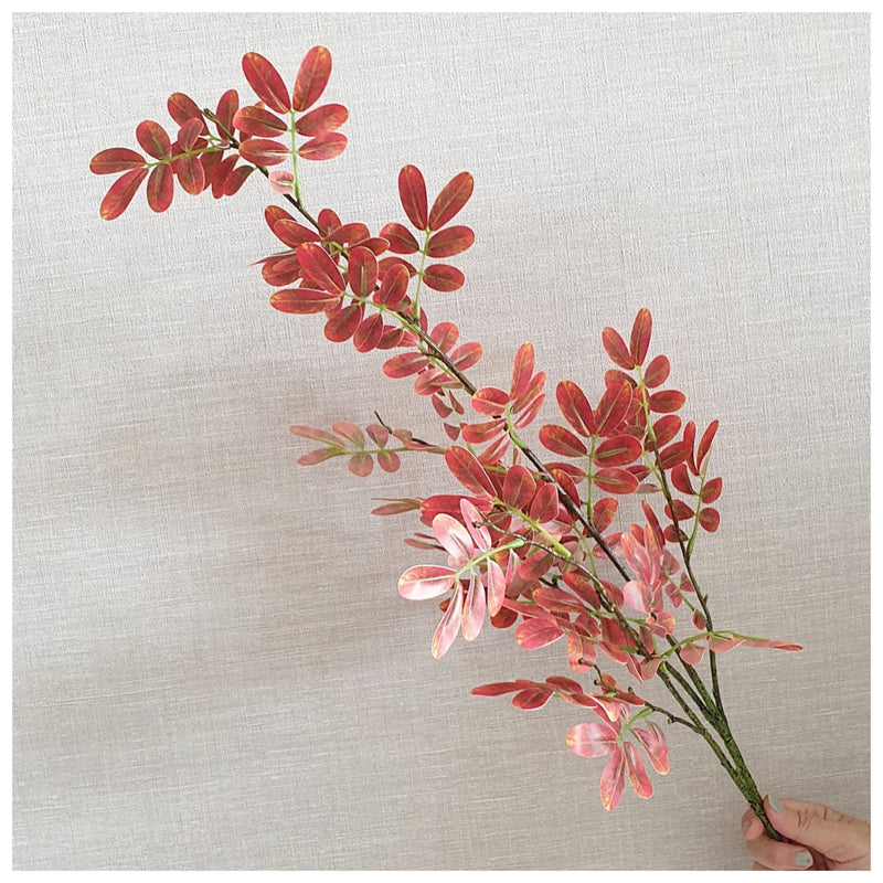 Flowers (Artificial) - Locust Leaf - Orange