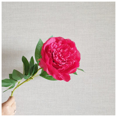 Flowers (Artificial) - Big Peony Pink