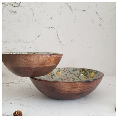 Wooden Multipurpose Bowls - Humming Bird - Set of 2