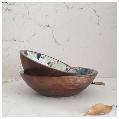 Wooden Multipurpose Bowls - Set of 2 - Desert Rose