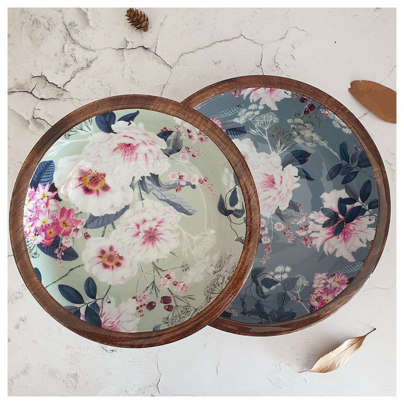 Wooden Multipurpose Bowls - Set of 2 - Desert Rose
