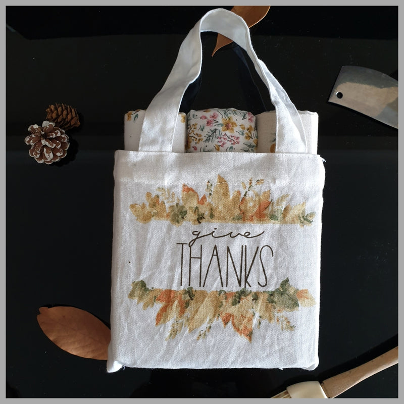 Kitchen Towels in a Bag (Set of 3) - Give Thanks