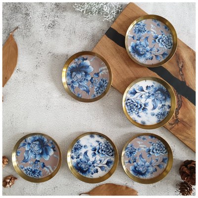 COASTERS, METAL (Set Of 6) - ENCHANTED FOREST COLLECTION