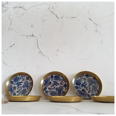 COASTERS, METAL (Set Of 6) - SAPPHIRE