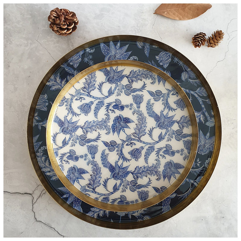 Metal Platter & Tray (Round, Set of 2) - Knights