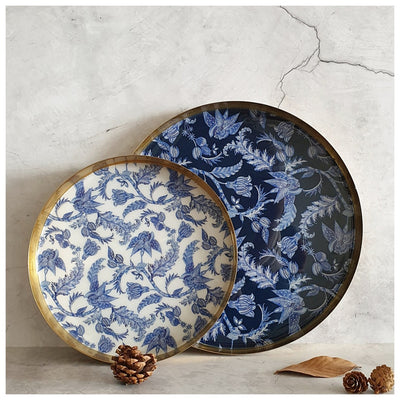 Metal Platter & Tray (Round, Set of 2) - Knights