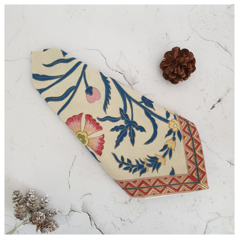 NAPKINS IN COTTON - TULIP PINK & BLUE (Set of 6)