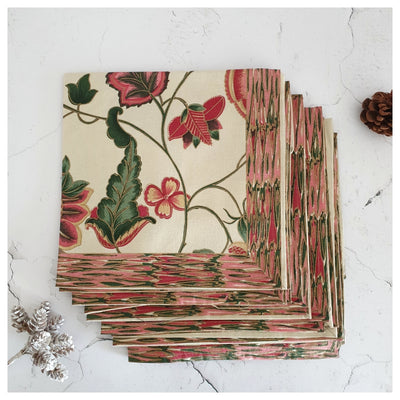 NAPKINS IN COTTON - HIBISCUS (Set of 6)