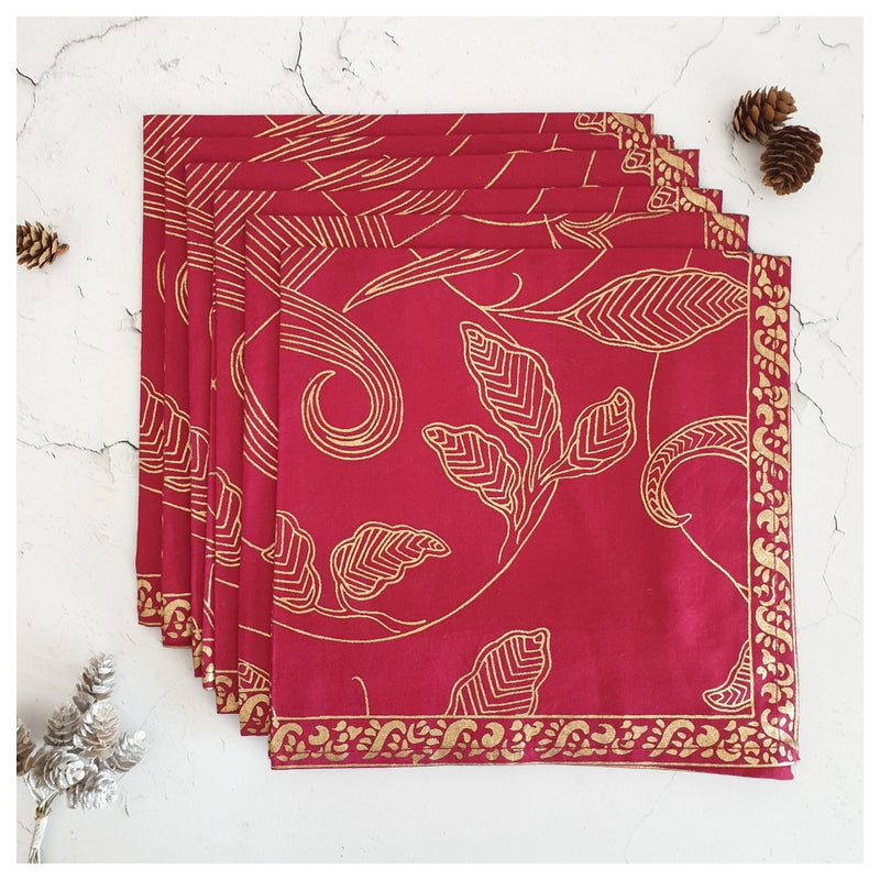 NAPKINS IN COTTON - ROSE QUARTZ (Set of 6)