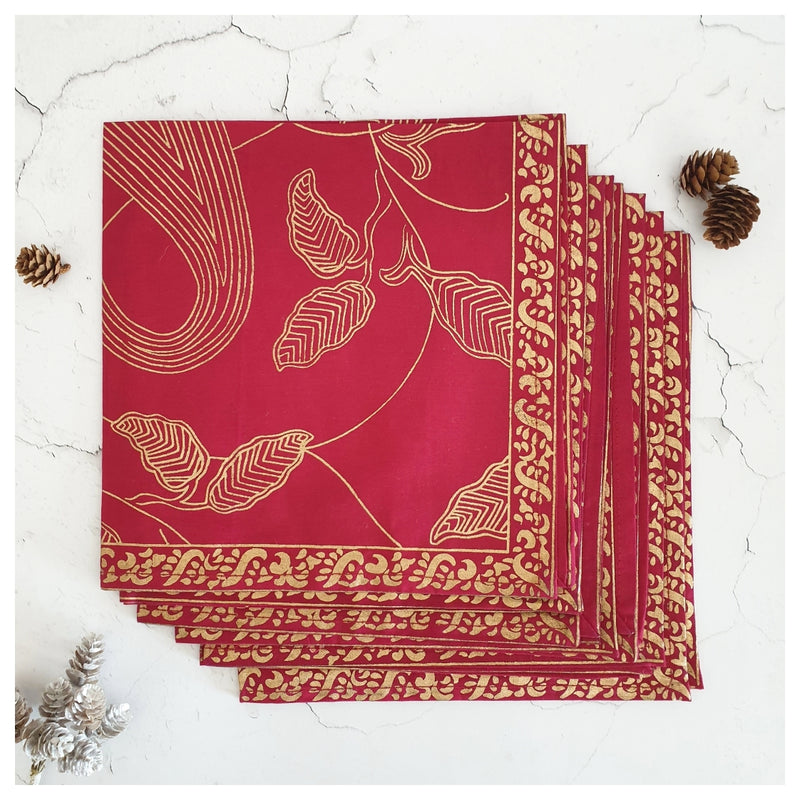 NAPKINS IN COTTON - ROSE QUARTZ (Set of 6)