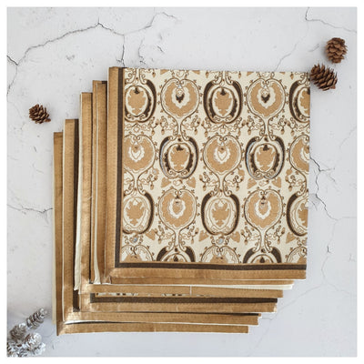 NAPKINS IN COTTON - ABSTRACT SAND (Set of 6)