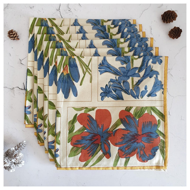 NAPKINS IN COTTON - SUNSET GLOW (Set of 6)