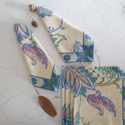 NAPKINS IN COTTON - BAHAMA BLUES (Set of 6)