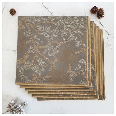 NAPKINS IN COTTON - GOLDEN ERA (Set of 6)