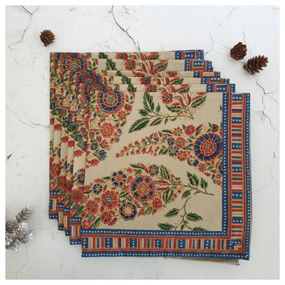 NAPKINS IN COTTON - TANGERINE TANGO (Set of 6)