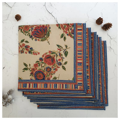 NAPKINS IN COTTON - TANGERINE TANGO (Set of 6)