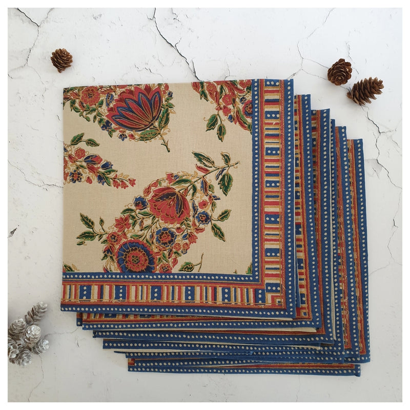 NAPKINS IN COTTON - TANGERINE TANGO (Set of 6)