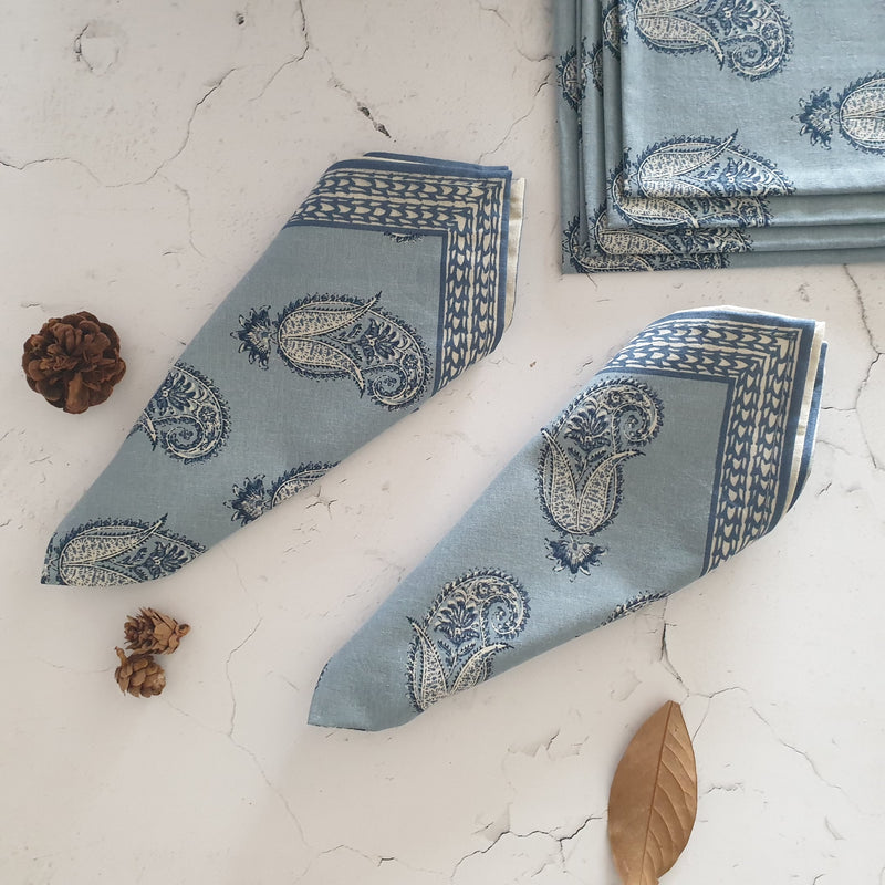 NAPKINS IN COTTON - INDIAN PAISLEYS (Set of 6)