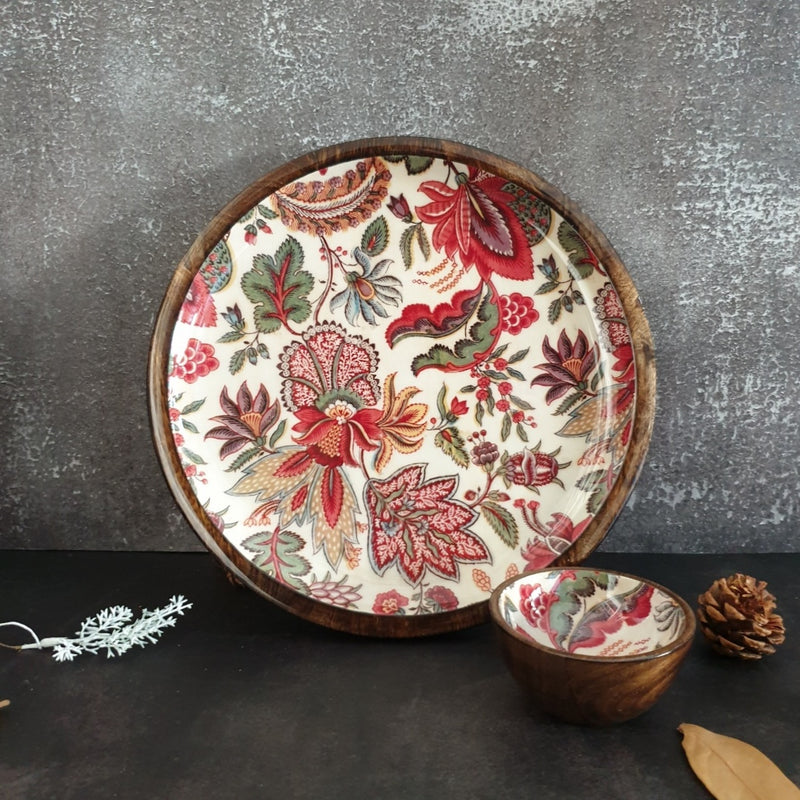 PLATTER - ROUND - KALAMKARI