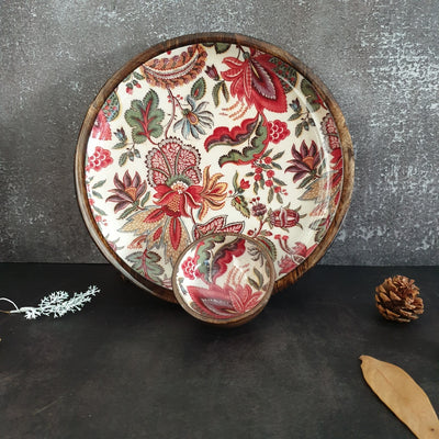 PLATTER - ROUND - KALAMKARI