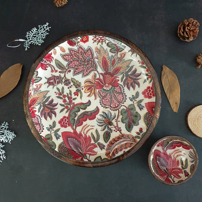 PLATTER - ROUND - KALAMKARI