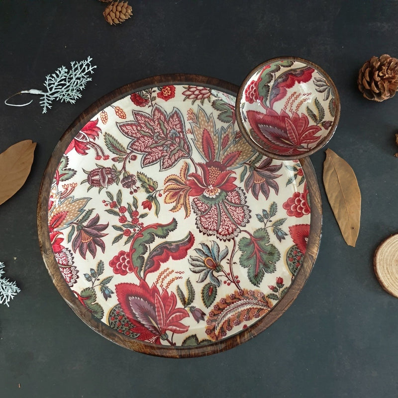 PLATTER - ROUND - KALAMKARI