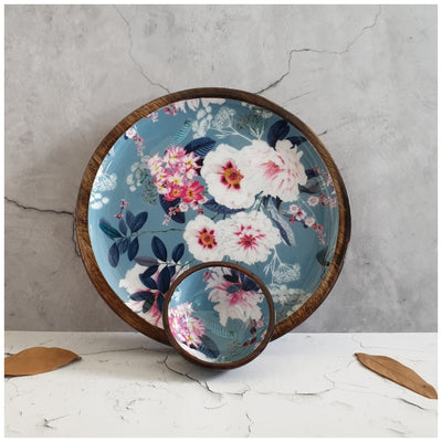 PLATTER - ROUND - DESERT ROSE