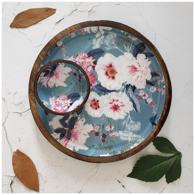 PLATTER - ROUND - DESERT ROSE