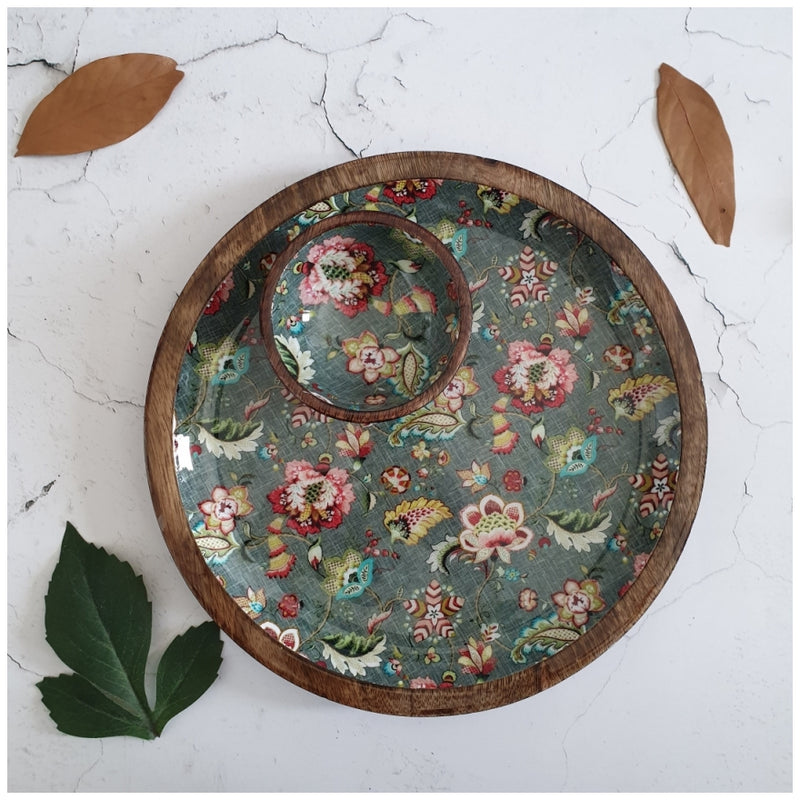 PLATTER - ROUND - EARTHY MEADOW