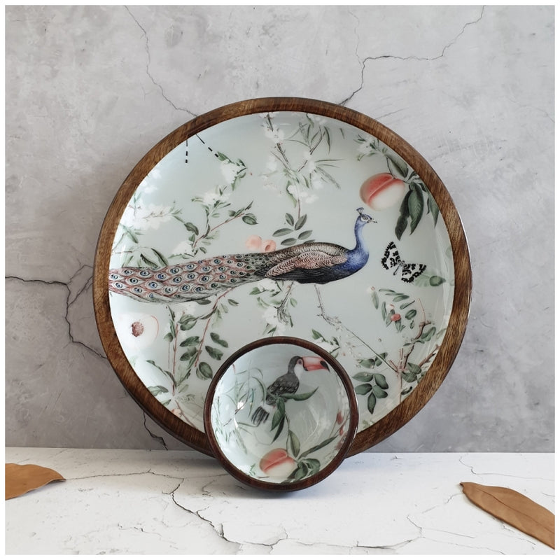PLATTER - ROUND - MAYURA