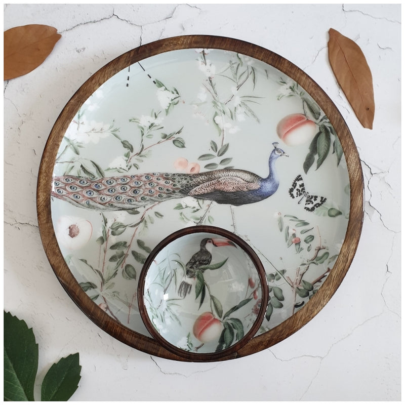 PLATTER - ROUND - MAYURA