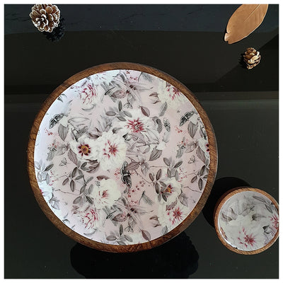 PLATTER - ROUND - FLORAL SERENITY