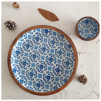 PLATTER - ROUND - MOROCCAN FLORET